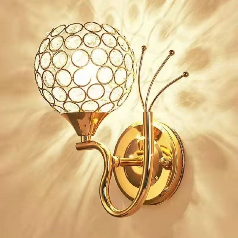 Luxury Crystal "Snail" Wall Sconce