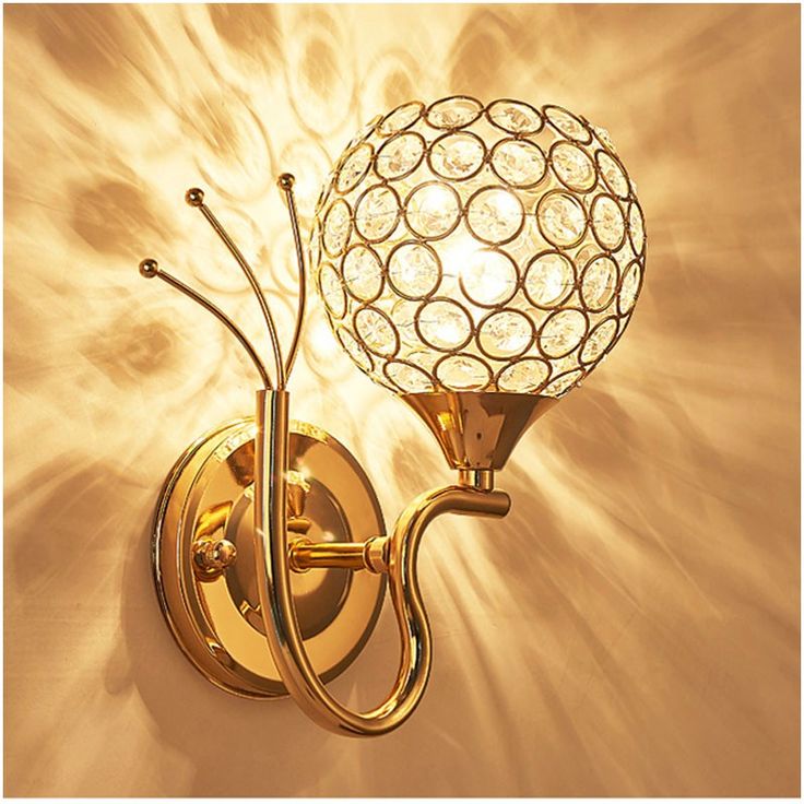 Luxury Crystal "Snail" Wall Sconce
