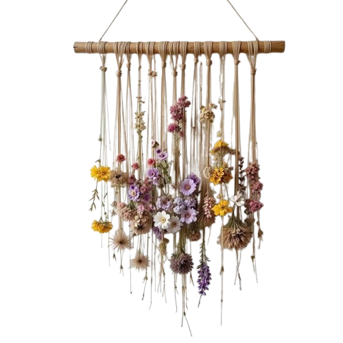 Floral Macrame Wall Art